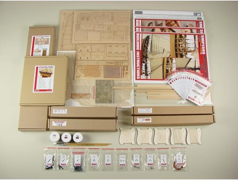 Shipyard WW:007 HMS Rattlesnake 1776, Modellbausatz Schiff im Maßstab 1:72, 57,7 x 22,8 x 46,8 cm, Bausatz zum Bauen