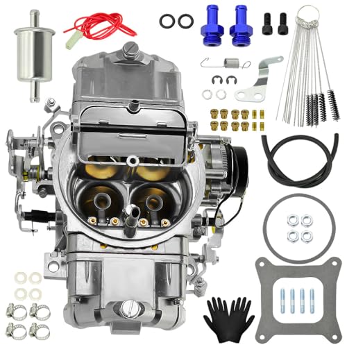 CNPAPC BR-67213 750 CFM 4 Barrel Carburetor Compatible with Quick Fuel Brawler 4150 Model Mechanical Secondaries Electric Choke Square Bore Double-Pumper Carburetors