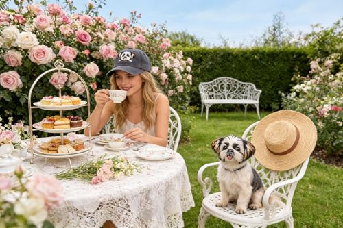 Image of Dog Lover Hat for Men Women, Dog Owner Gift Baseball Cap | Everyday Casual Style, Premium Embroidery, Breathable Cotton Fabric, One Size Adjustable Fit