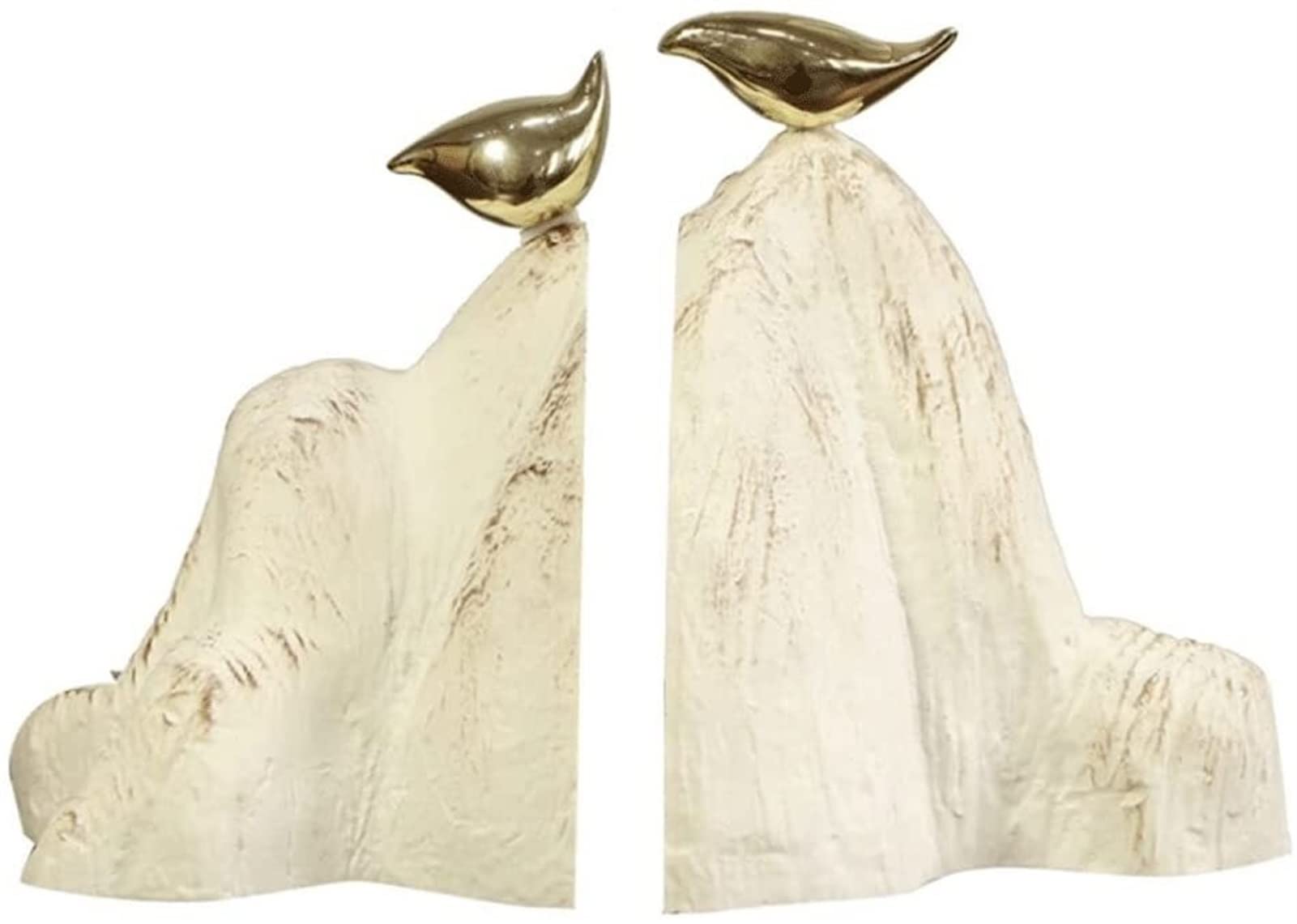 Book Ends Book End Creative Bookends Retro Ends Classic New Chinese Rockery Bird Bookend Office Home Furnishing Decoration Gifts For Home Office(6.3in)
