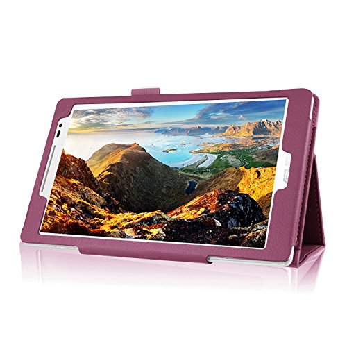 Asng Asus Zenpad 8.0 Z380M Case - Slim Folding Stand Cover Smart Case For 2015 Asus Zenpad Z380M / Z380C / Z380Kl 8.0 Tablet (With Auto Sleep/Wake Feature) (Purple) #TOP6