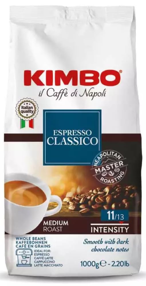 Kimbo Espresso Classico Kawa Ziarnista, Medium Roast