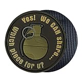 Größe: 60x85mm Helikon-Tex WE CAN Share Grenade Patch PVC - Brown