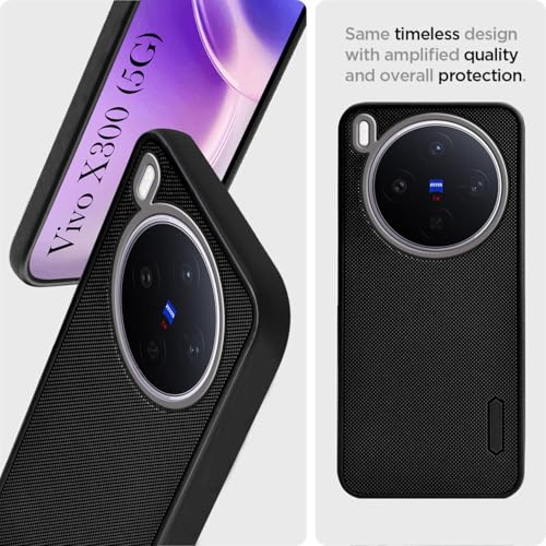 Image of Jkobi Rubberised Back Cover Case for Vivo X300 5G (Textured Grip Design | Micro-Fiber Cloth Inside | Slim and Light Weight | Soft Touch and Feel)