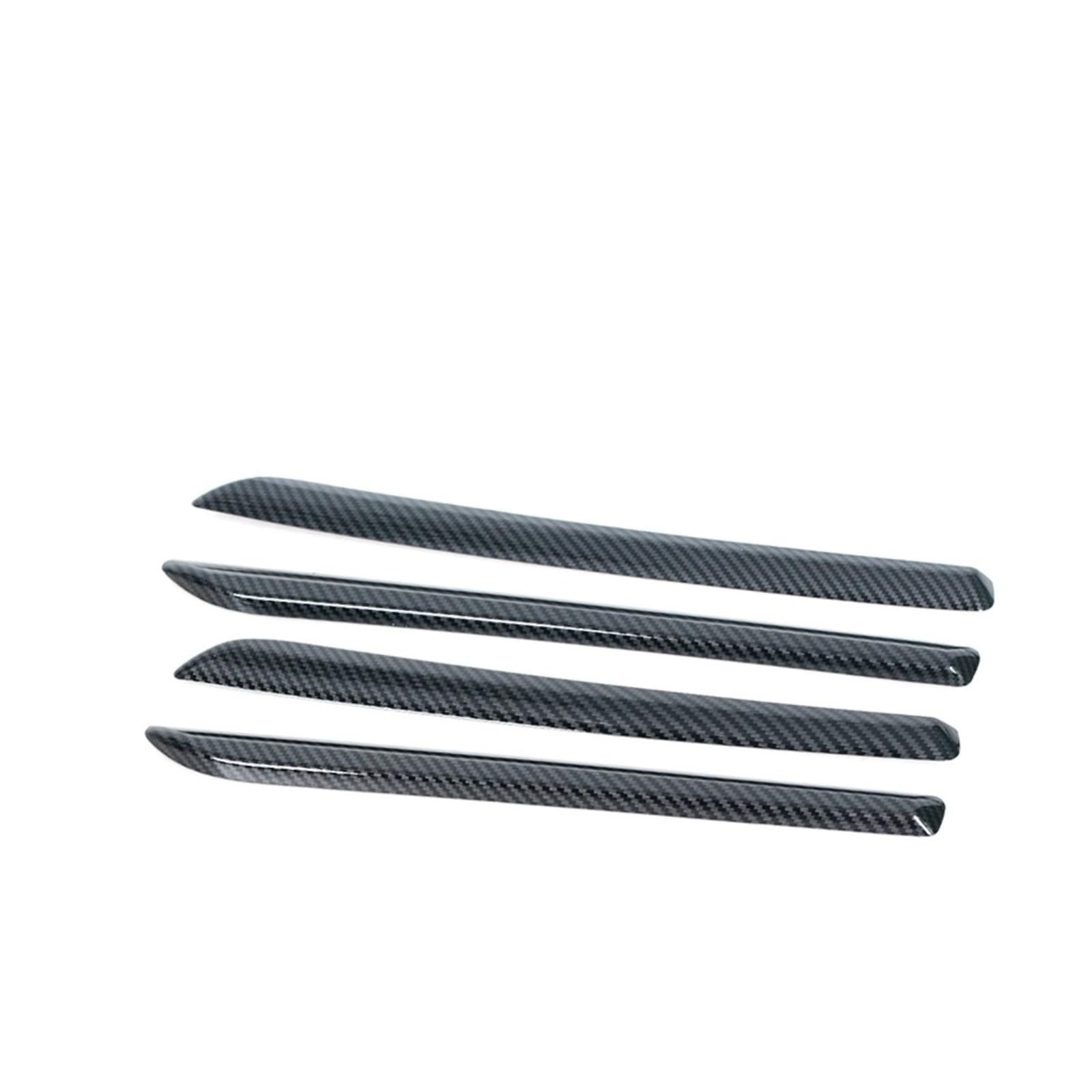 Hljnlvbn A-4Pieces Car Door Car Interior Sticker Car Lhd Center Console Door Panel Trim Abs For A3 For S3 For Rs3 2014-2018 Interior Moldings Cover Trims(A-4Pieces Car Door)