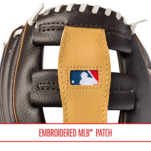 Franklin Sports MLB Youth Teeball Glove and Ball Set - Kids San Diego Padres Baseball and Teeball Glove and Ball - Perfect First Kids Glove - 9.5" - image 7