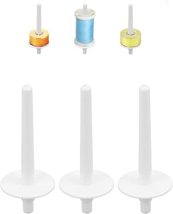 Tnfeeon 3Pcs Auxiliary Spool Pin for Singer Sewing Machine, Plastic Spool Pin Replacement, Bobbin Reel Holder Thread Spool Accessories