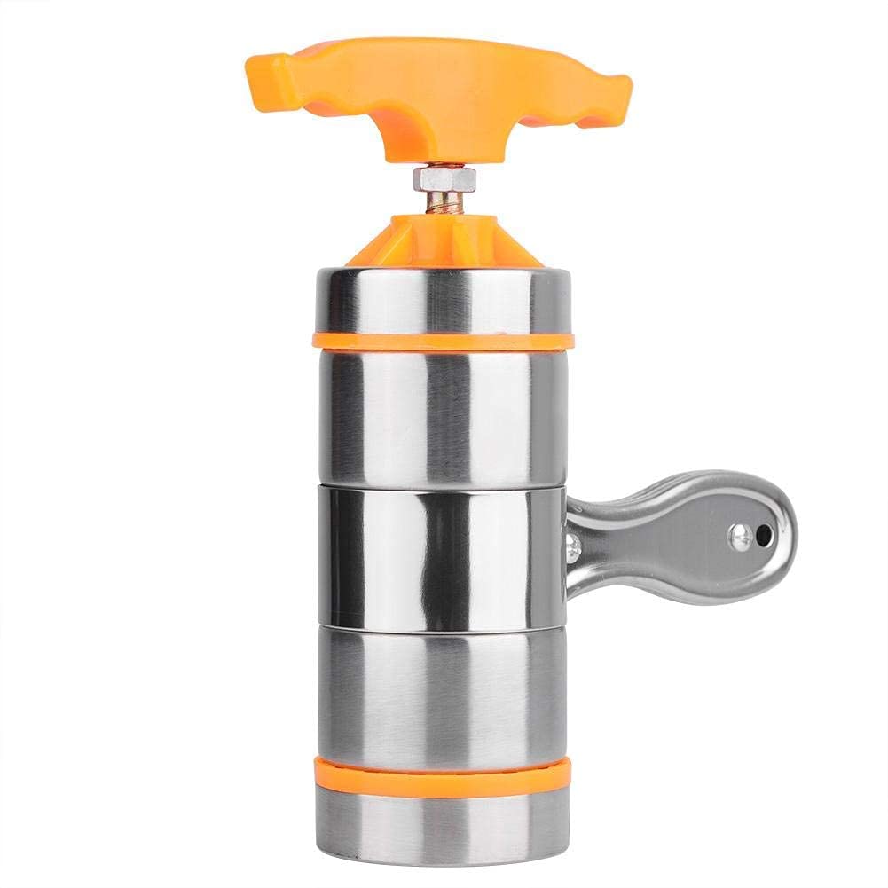 MAGT Macchina per la Pasta, Torchio per Pasta in Acciaio Inossidabile Torchietto Stampo Passatelli Pasta Maker Manuale con 7 Stampi