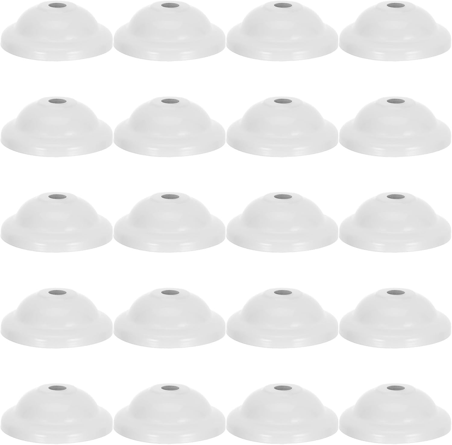 20PCS Ceiling Lighting Plate Lamp Base: 10mm/0.3'' Hole Ceiling Light Cover Pendant Lamp Plate - Chandelier Accessories for Pendant Light Or Chandelier