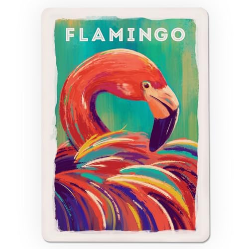 Lantern Press Flamingo, 52 naipes tamaño póker miniatura 3
