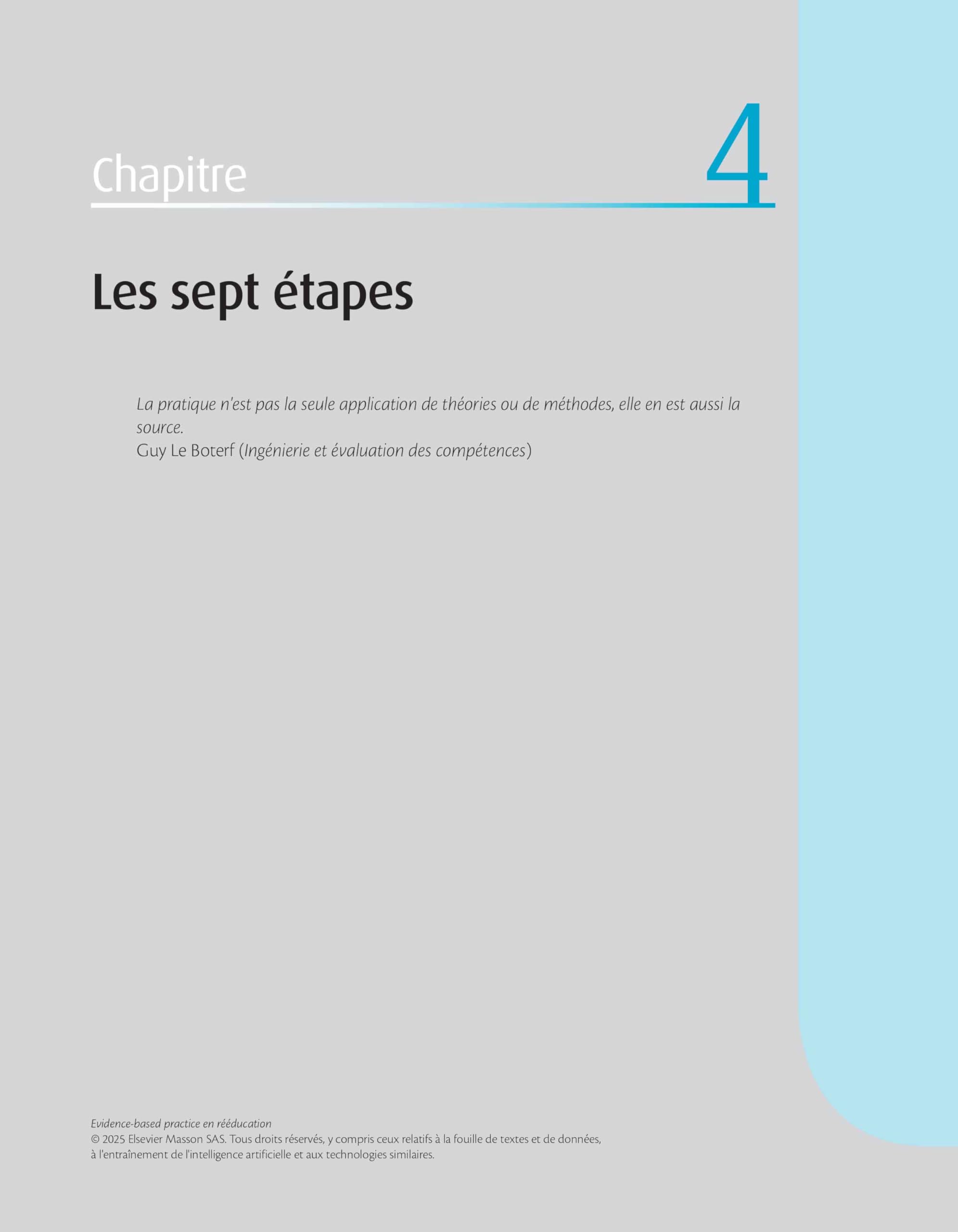 Evidence Based Practice en rééducation: Démarche pour une pratique raisonnée