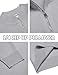 COOFANDY Mens Zipper Sweater Slim Fit Casual Dress Sweaters Pullovers Long Sleeve Golf Sweater Light Gray X-Large