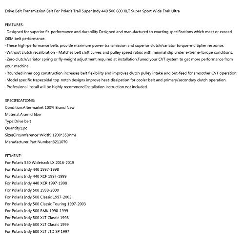 Artudatech Cinghia di trasmissione per moto