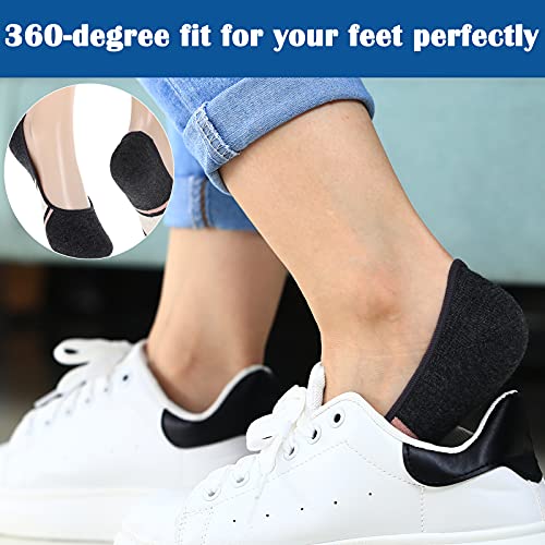 Image of RYI 5-Pack No Show Socks for Women Size 6-9 Ankle Invisible Non-slip Athletic Socks