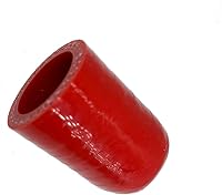 Vista 2 de 7/8" (22mm) Tapa de refrigerante universal reforzada de silicona roja con abrazadera para kit de tapa protectora de puerto de vacío y agua
