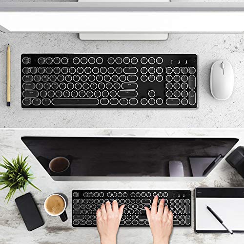 Tastiera meccanica 104 tasti, tastiera da gioco USB cablata retroilluminazione a colori RGB, tastiera meccanica con copritasti punk, tastiera cablata USB con funzione di retroilluminazione dei tasti p