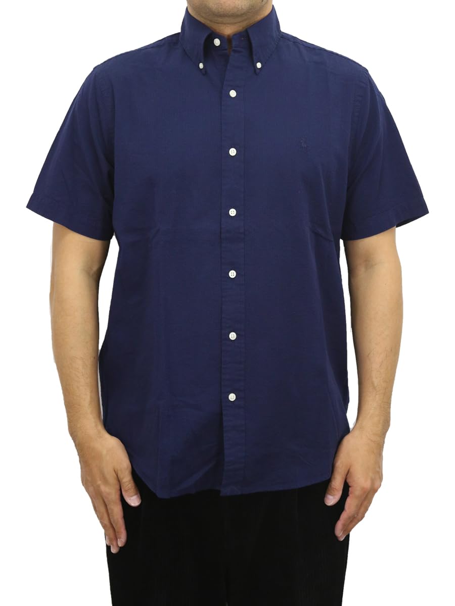 RALPH LAUREN シアサッカー 半袖シャツ ブルー 青 刺繍ロゴ XS 極美品 POLO RALPH LAUREN シアサッカー シャツ ブルー - メルカリ
