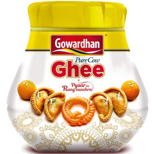 SRR Gowardhan Pure Cow Ghee Clarified Butter, 1Litre / 33.8 Ounces
