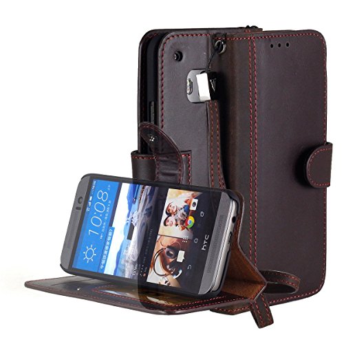 HTC One M9 Case, ACEABOVE [Stand Feature] HTC One M9 (Hima) Wallet Casen