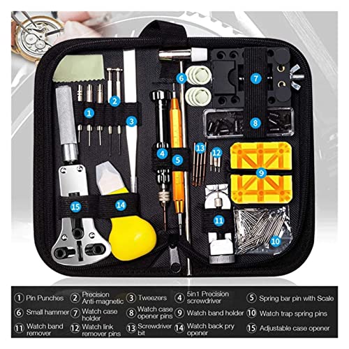 Kit de réparation de montres doté d'un ouvre-coque et d'extracteurs précis - 4