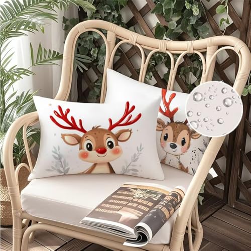 Housse coussin extérieur été imperméable en velours pour jardin - 3