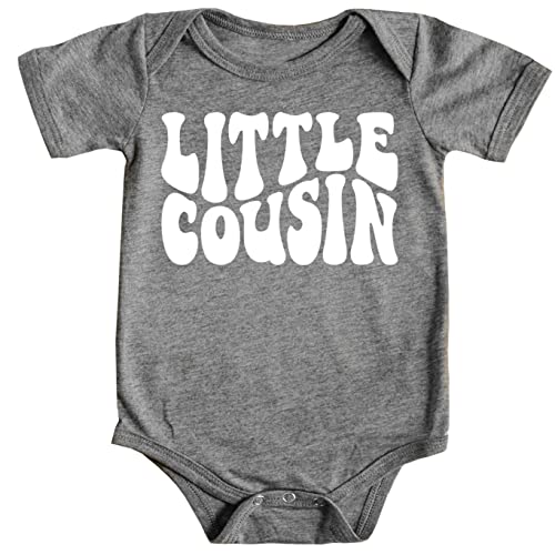 Olive Loves Apple Little Cousin Groovy Retro Bodysuits for Baby and Toddler Boy and Girls Fun Family Outfits