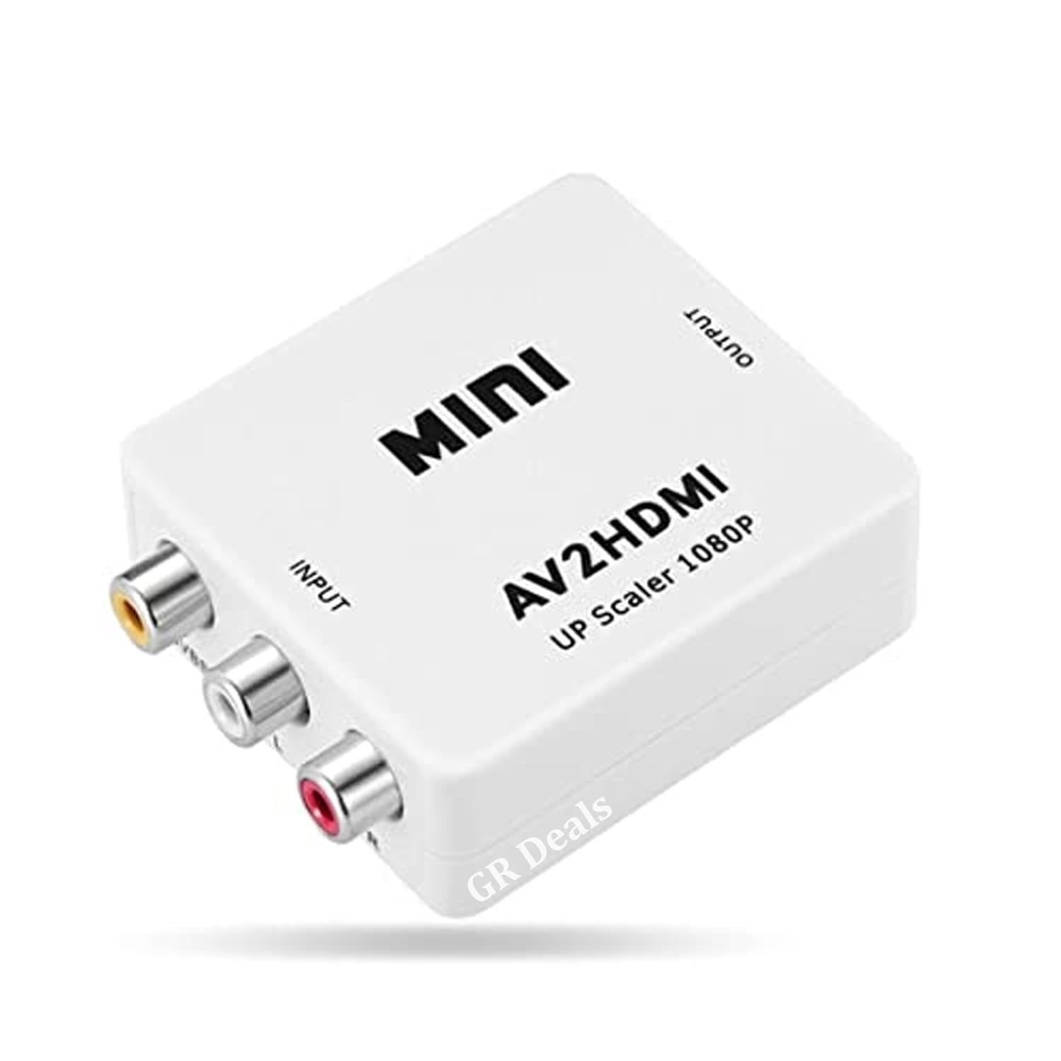 AV to HDMI Converter, RCA to HDMI, 1080P Mini RCA Composite CVBS Video Audio Converter Adapter Support PAL/NTSC for TV/PC/Gaming Console/VHS/VCR/Blue-Ray DVD Players. White-image-44