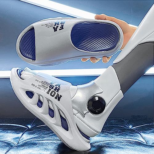 Men's Height Increasing Anti-Slip Slippers, Mens Sport Recovery Sandals Double Color Matching Thick Cushion3