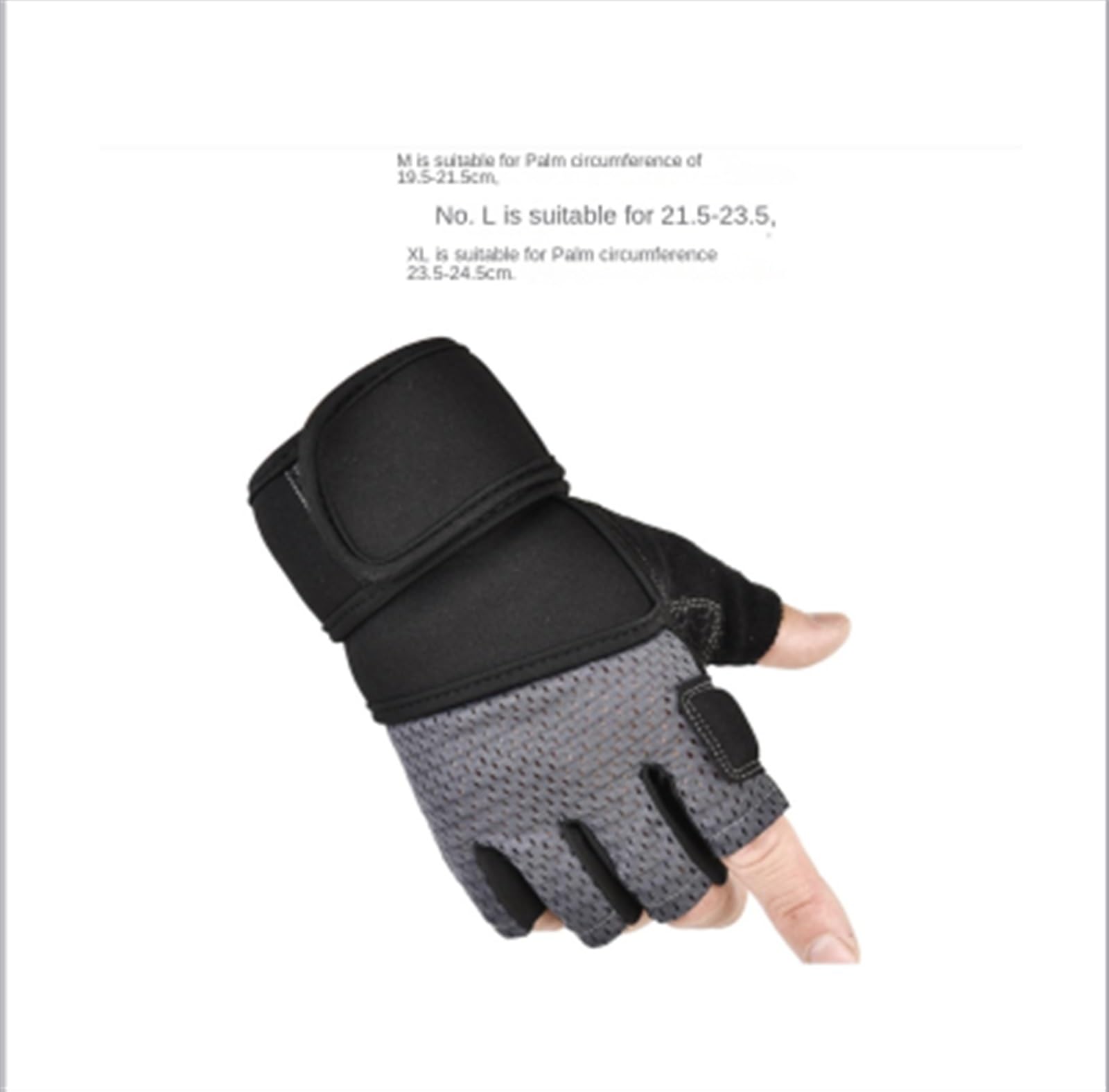 Guantes De Bicicleta De Montaña Guantes de medio dedo deportivos, antideslizantes, transpirables, fitness, guantes de pulsera de cuero