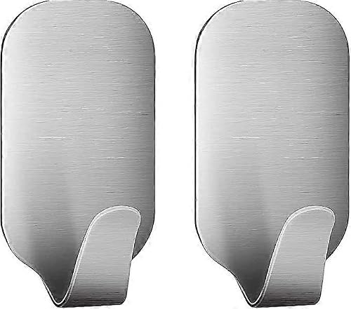 JOYHAPPST Premium Self Adhesive Hooks, 2 Pack, Wall Hooks, Stick On Hooks Strong, Sticky Hooks for Hanging, Hooks for Back of Door, Wall Hook, Kitchen Hooks