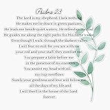 PSALM 23 Bumper Sticker Vinyl Decal 5 inches
