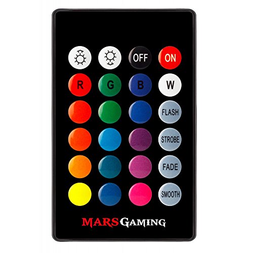 Mars Gaming MC7, Caja PC Micro ATX, 3 Ventiladores Frontales RGB 12cm,