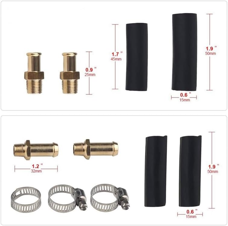 Fuel Pressure Regulator Kit, Adjustable 1-5 PSI, Suitable for Engine Carburetor Carbohydrates - (Color: Silver)