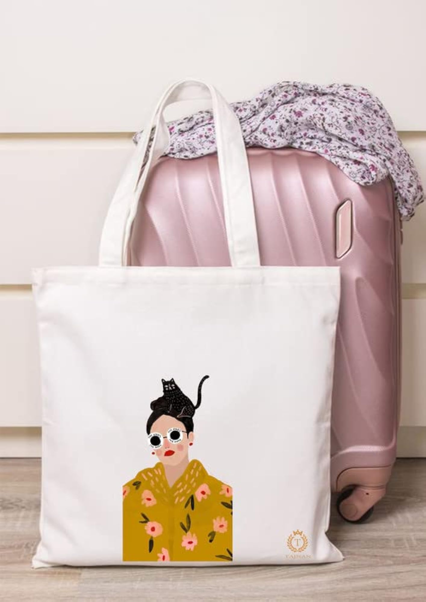 Organic Cotton Grocery Tote Bag, Eco-Friendly Multi-Purpose