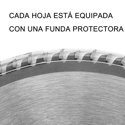 Miniatura 6 de Batiopv 2 Piezas Hoja De Sierra Circular 125 X 22,23 Mm 40 Dientes Disco De Corte Tct Para Madera, Contrachapado, Laminado, Plástico Y Paneles De Yeso