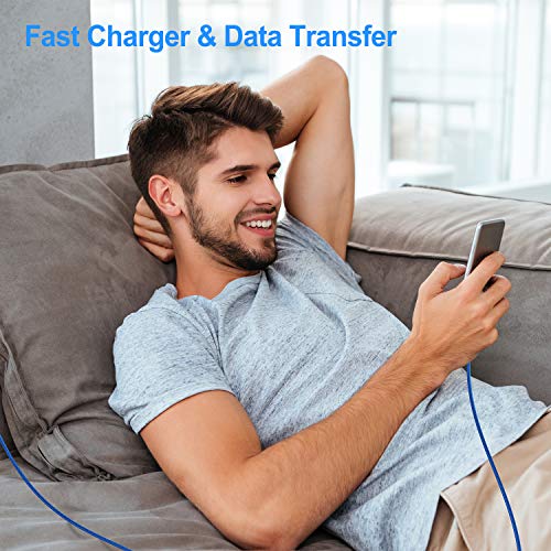 Micro Usb Cable 3Ft Android Phone Charger 2-Pack Premium Nylon Braided Fast Durable Charging Cord For Samsung Galaxy S7 S6 Edge J7 S5,Note 5 4,Lg,Htc,Sony,Xbox One, Ps4,Kindle,Mp3,Tablet(Blue) #TOP5