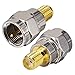 RF Coaxial Coax Adapter SMA Female to F Male Connector Pack of 2