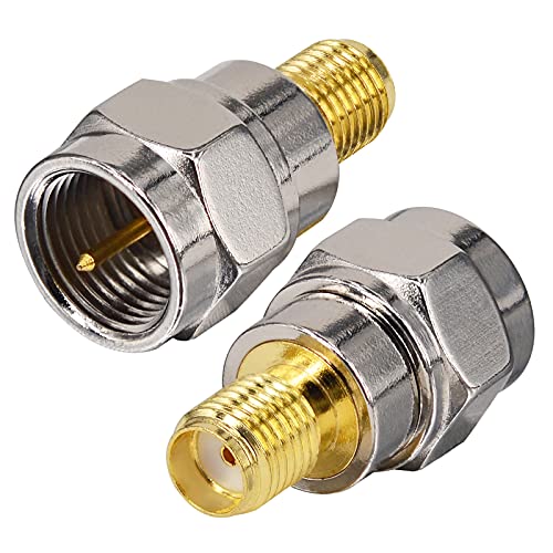 Adaptador onelinkmore F macho a SMA hembra coaxial pack 2 miniatura 1