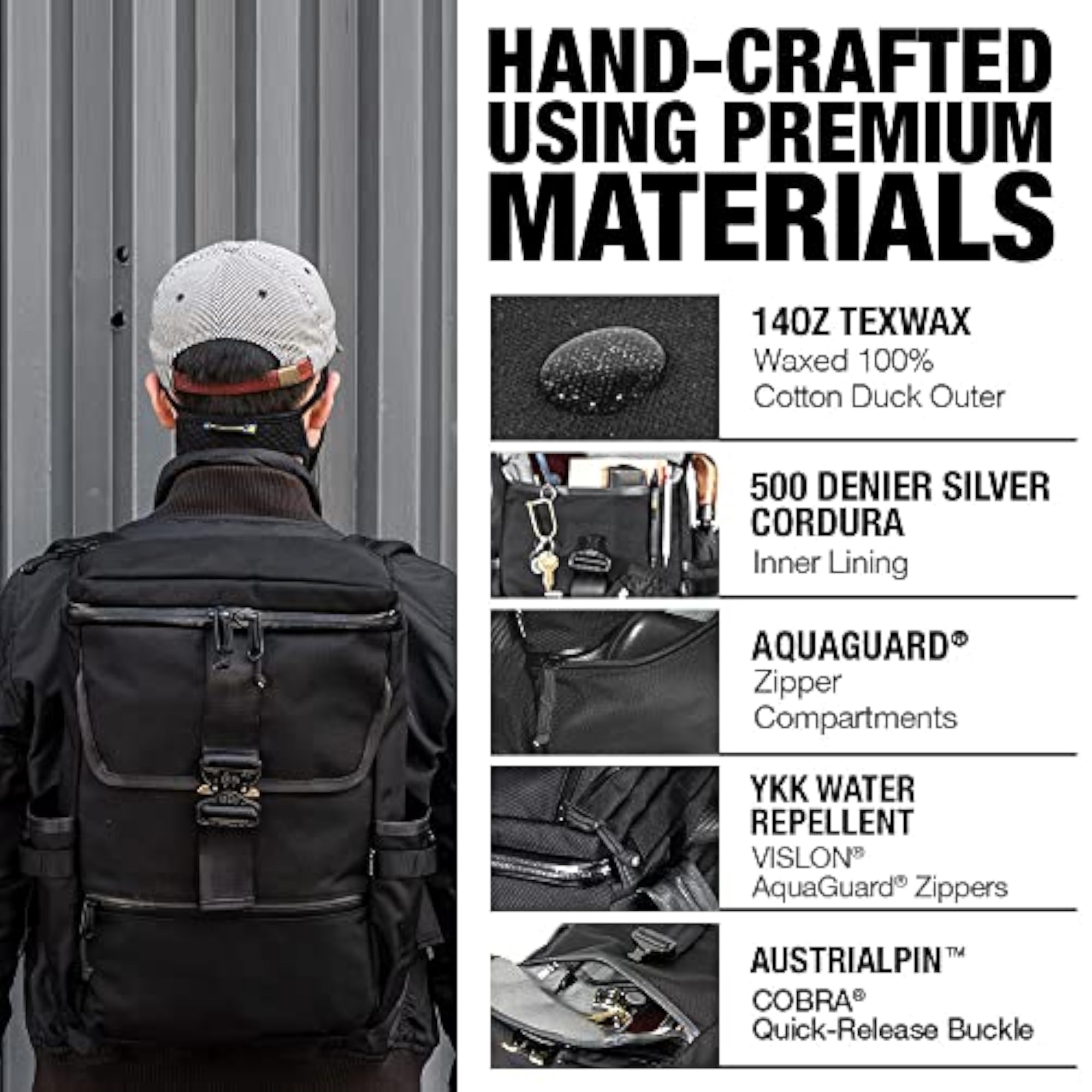 Backpack Parent, Black, Carry-On, Laptop