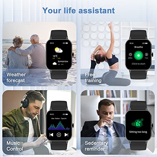 Blackview Smart Watch,1.69" Full Touch Screen Fitness Watch With Blood Oxygen,Heart Rate,Sleep Monitor,Activity Tracker With Pedometer Stopwatch,Smartwatch For Men Women #TOP5