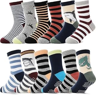 TERI BERI Baby Boys Grips Socks Kids Toddlers Infants Non Slip/Anti Skid Crew Cotton Socks (Multicolor) Price In India