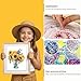 HKLIOPU Stamping Cross Stitch Kit,Sunflower Flowers Cross Stitch Kit for Adult Beginners,11CT Needlepoint Counted Stitching Kit for Home Decor Arts and Crafts 16x16 inches