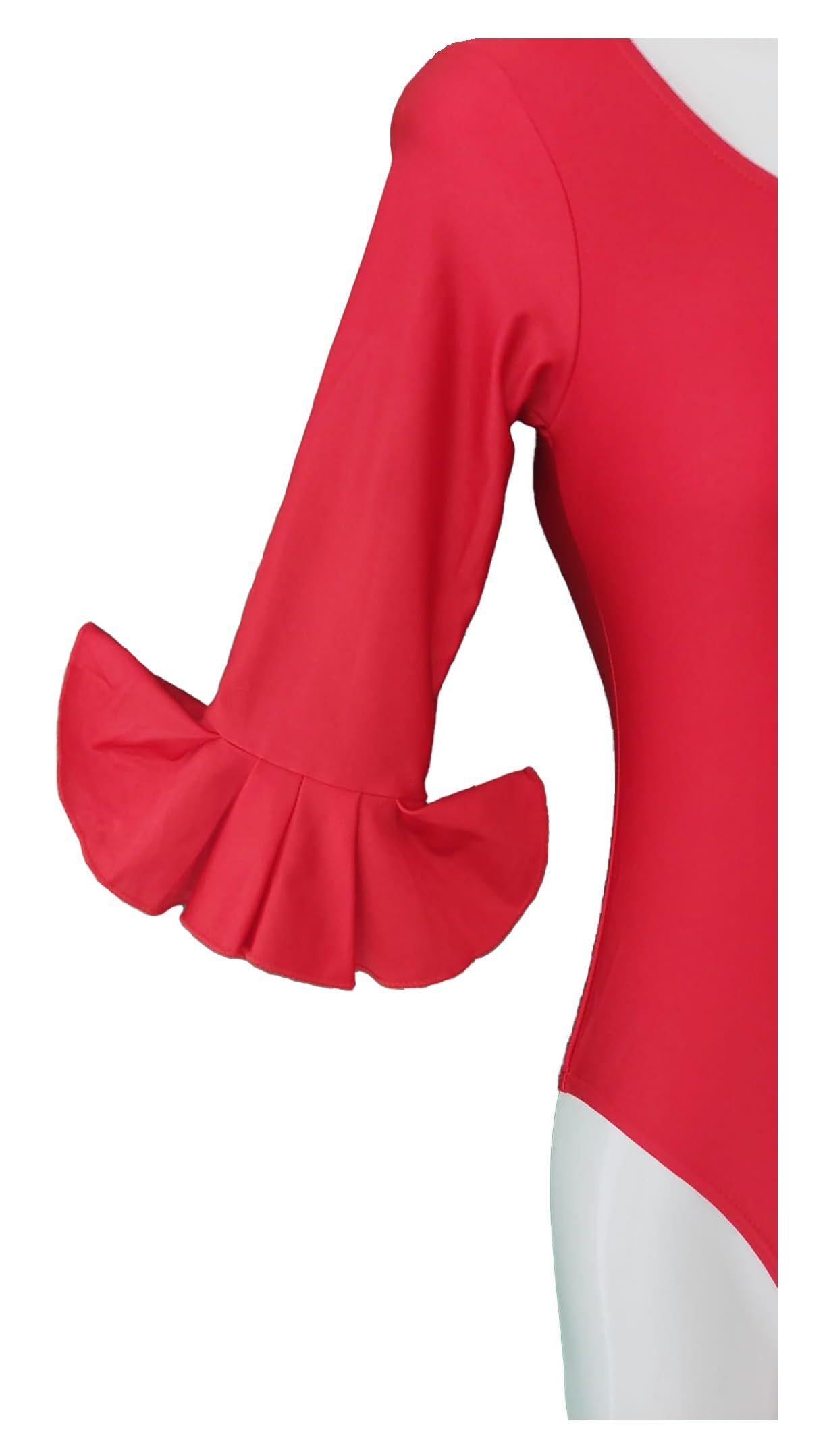 Body rouge pour Flamenco et Danse