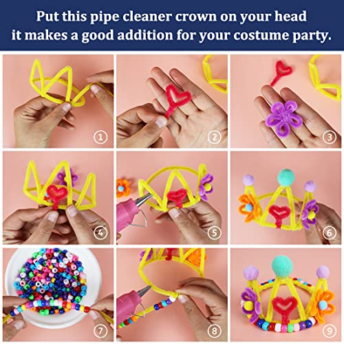 Bundooraking 1000pcs Black Pipe Cleaners, Pipe Cleaners Craft, Arts and Crafts, Crafts, Craft Supplies, Art Supplies by Bundooraking - Image 7