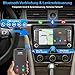 Jimtour Autoradio mit Bildschirm Bluetooth für VW Polo Golf 5 6 T5 Passat Caddy Seat Skoda, 2Din Auto Radio 7 Zoll Touch Display Android 13,mit DAB Navi WLAN Carplay Android Auto Lenkrad Strg