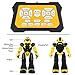 Remote Control Robot for Kids - Intelligent Programmable Toy With Infrared Controller, Dancing, Singing, Moonwalking, LED Eyes, and Gesture Sensing - Children's Entertainment Kit (Yellow)