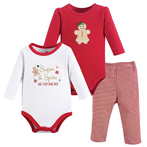 Image of Hudson Baby Unisex Cotton Bodysuit and Pant Set