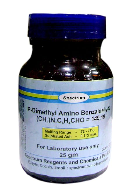 SPECTRUM P Dimethyl Amino Benzaldehyde 98% LR 25gms (B0CXPS5YZJ) Amazon Price History, Amazon Price Tracker