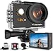 Yolansin 4K 30FPS EIS Action cam, WiFi 20MP 131ft Impermeabile Sport Camera Ultra HD,170° grandangolare, 2.4G Telecomando , Time Lapse,Accessori,2 Batterie 1200mAh,Mic Esterno Con
