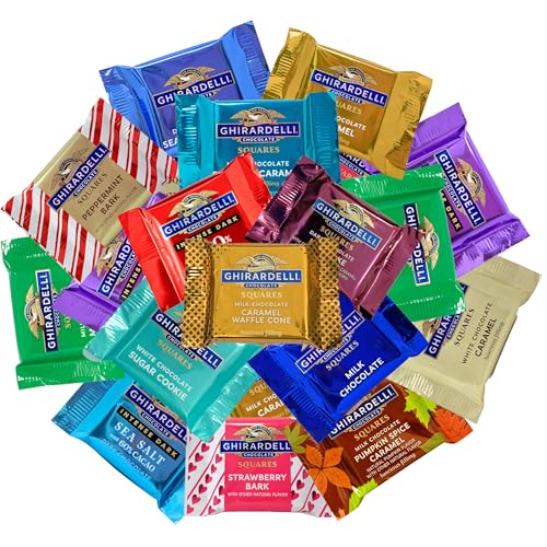 ULTIMATE GHIRARDELLI SQUARES CHOCOLATE COLLECTION (15 VARIETIES) (60)